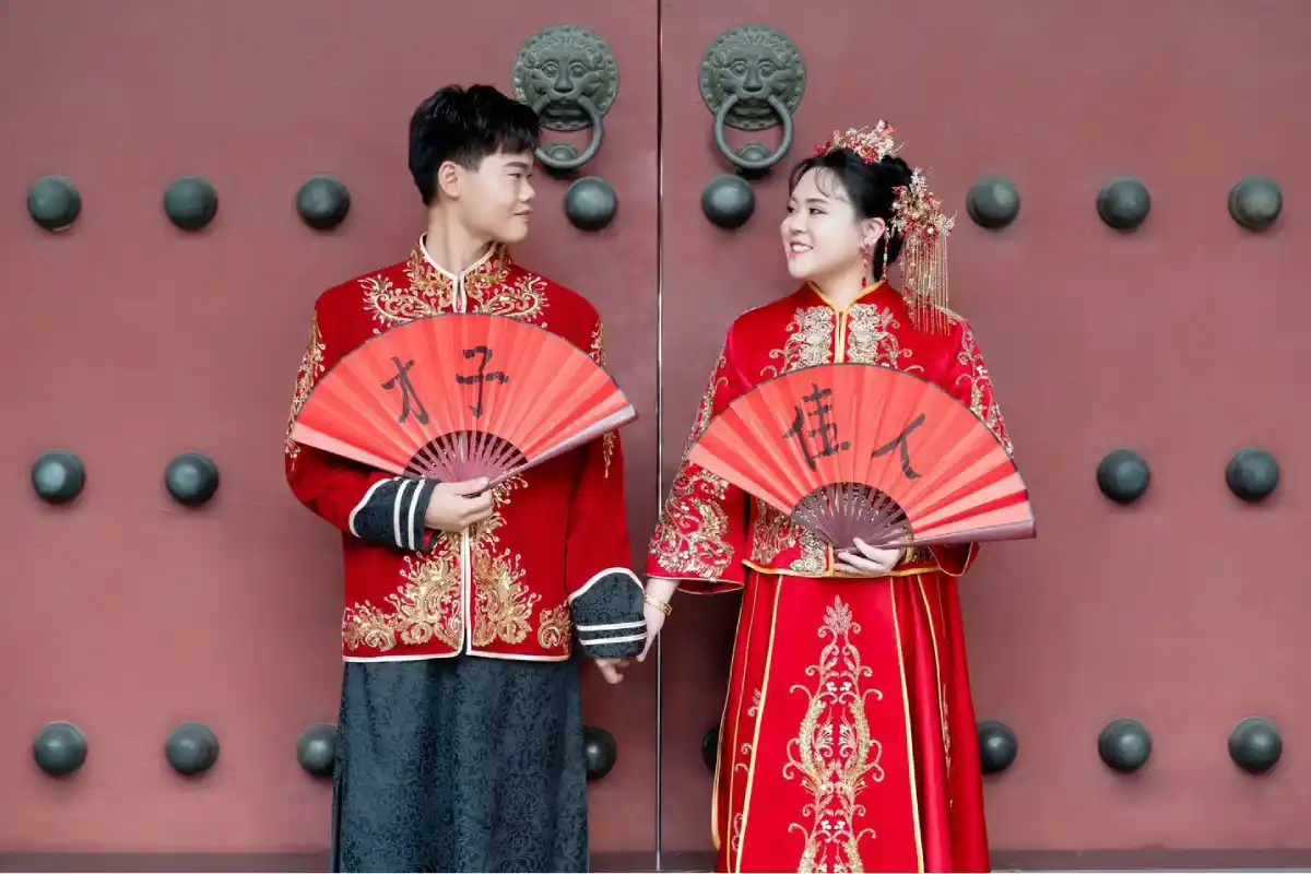 新人中式婚服｜融合傳統與現場即時列印體驗